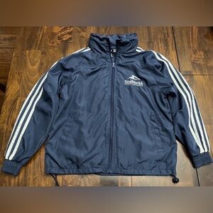 SeaWorld Windbreaker Jacket w/ Packaway Hood and Drawstring Waist size M